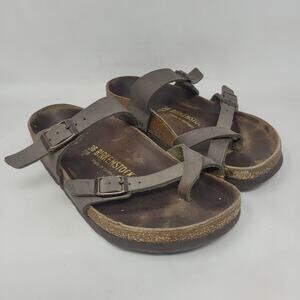 Birkenstock Sandals EU36 US5 Mayari Birko-Flor Mocha Brown Slides Slip On
